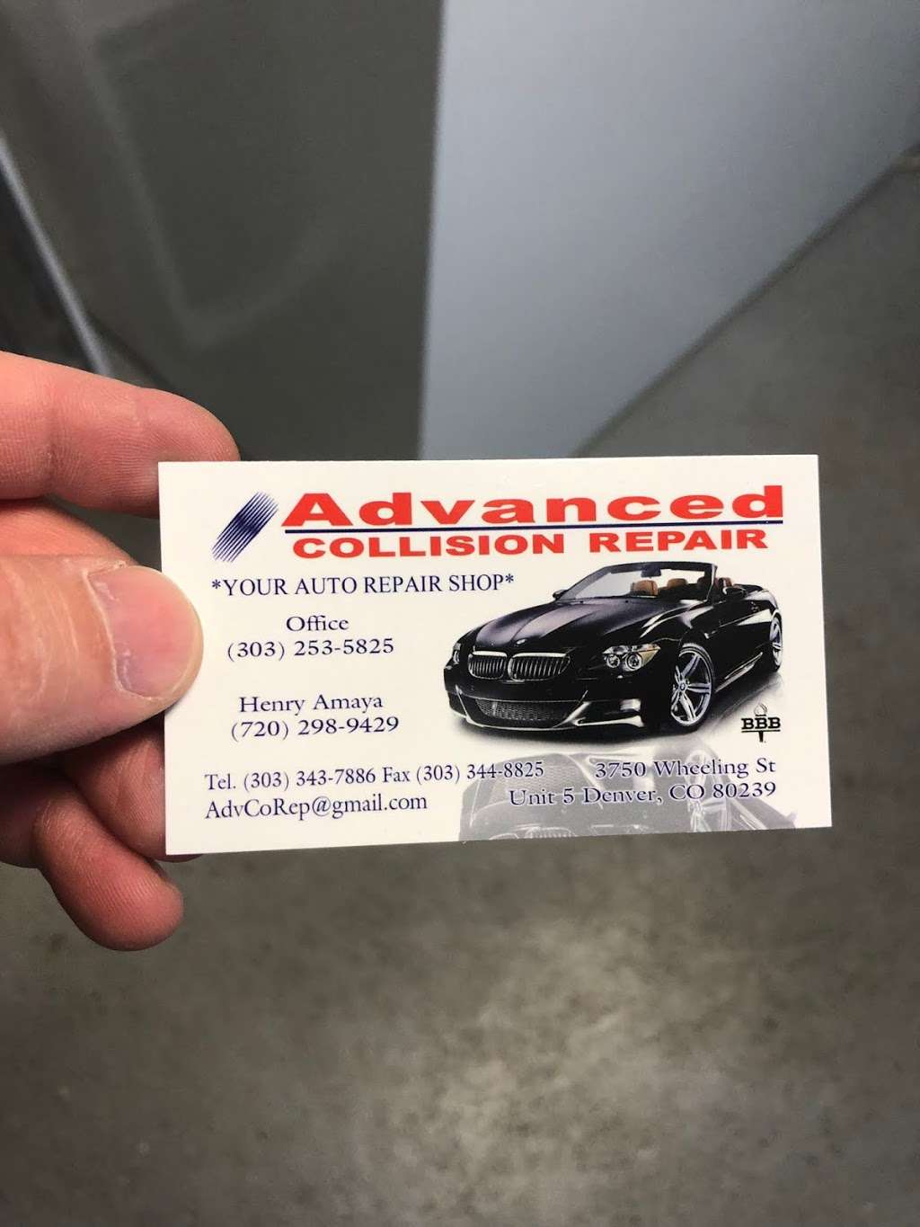 Advanced Collision Repair, LLC | 3750 Wheeling St Unit 5, Denver, CO 80239 | Phone: (303) 343-7886