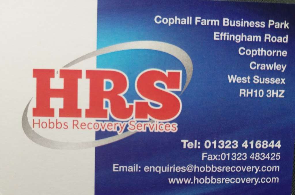 Hobbs Recovery Services (Copthorne) | Effingham Rd, Copthorne, Crawley RH10 3HZ, UK | Phone: 01323 416844