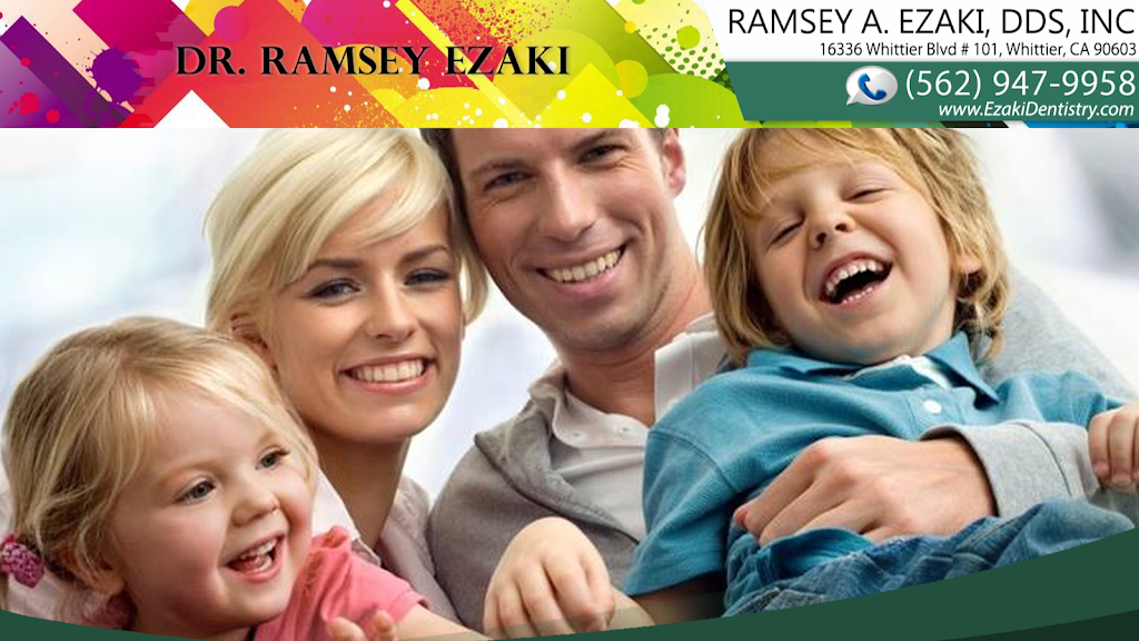 Ramsey A. Ezaki, DDS, INC | 16336 Whittier Blvd # 101, Whittier, CA 90603, USA | Phone: (562) 947-9958