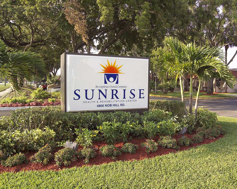 Sunrise Health & Rehabilitation Center | 4800 N Nob Hill Rd, Sunrise, FL 33351, USA | Phone: (954) 577-3600