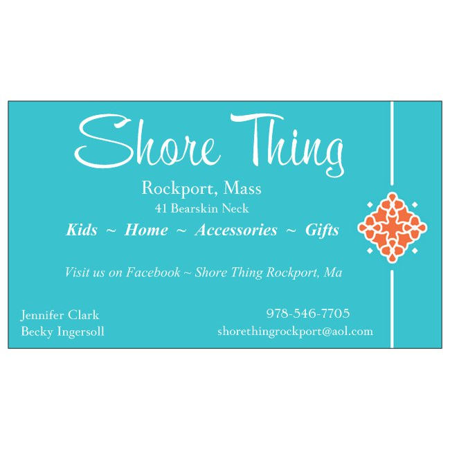 Shore Thing Rockport | 41 Bearskin Neck, Rockport, MA 01966, USA | Phone: (978) 546-7705