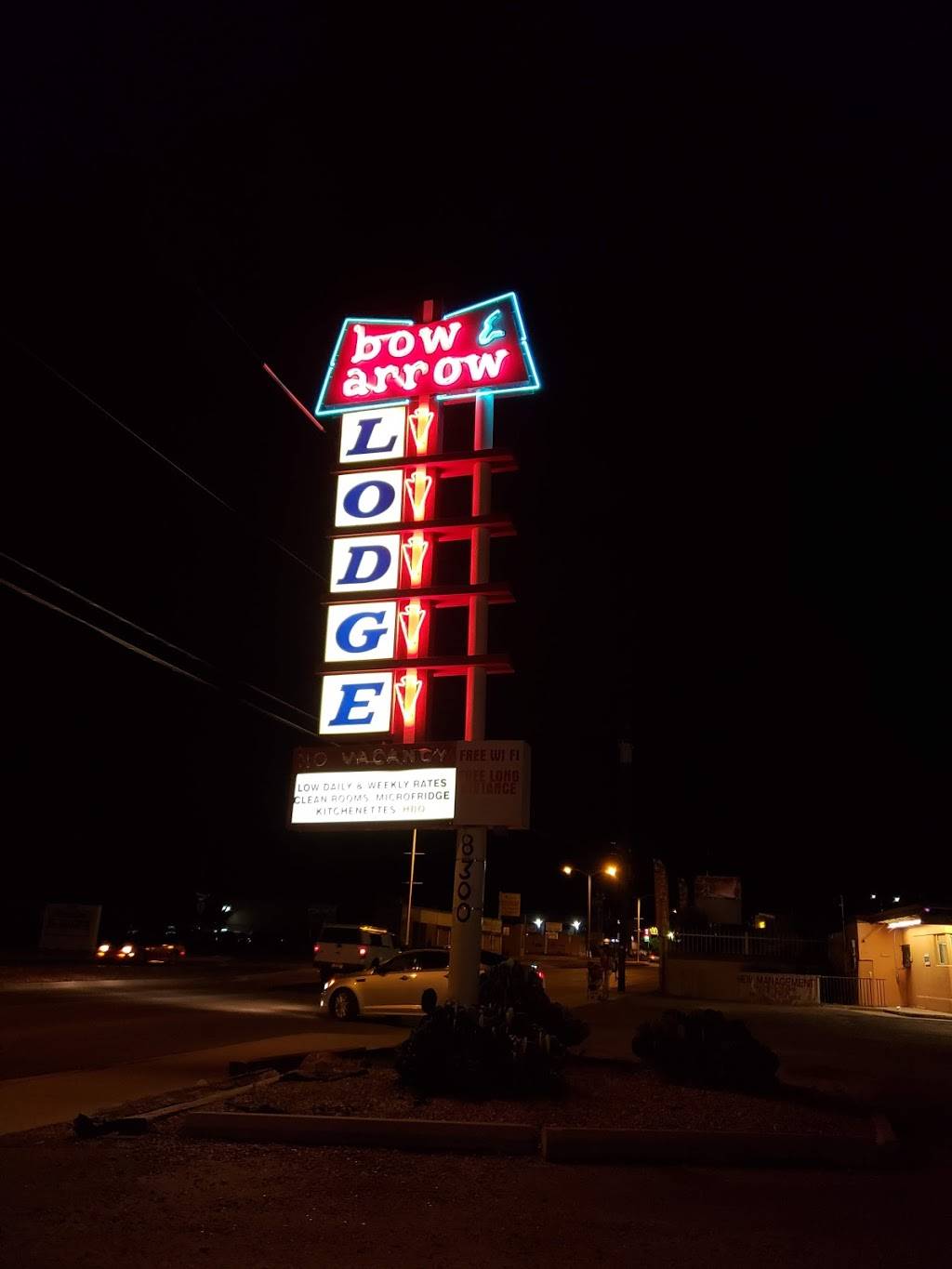 Bow & Arrow Lodge | 8300 Central Ave SE, Albuquerque, NM 87108, USA | Phone: (505) 255-5515