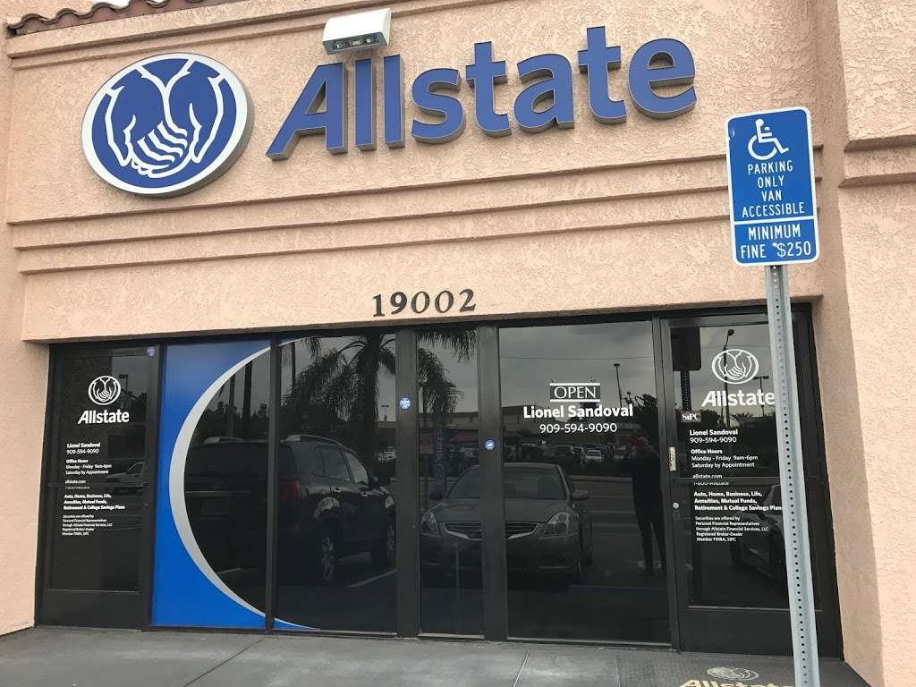 Lionel Sandoval: Allstate Insurance | 19002 La Puente Rd, West Covina, CA 91792, USA | Phone: (909) 594-9090