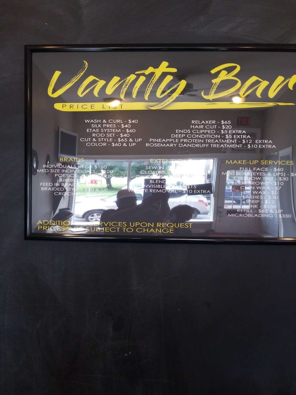 Vanity Bar Salon | 5 E 10th St, Marcus Hook, PA 19061, USA | Phone: (484) 480-3159
