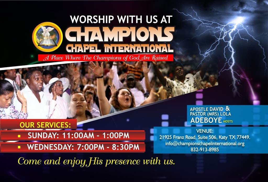 CHAMPIONS CHAPEL INTERNATIONAL | 650 S Texas 6, Houston, TX 77079, USA | Phone: (713) 240-2583