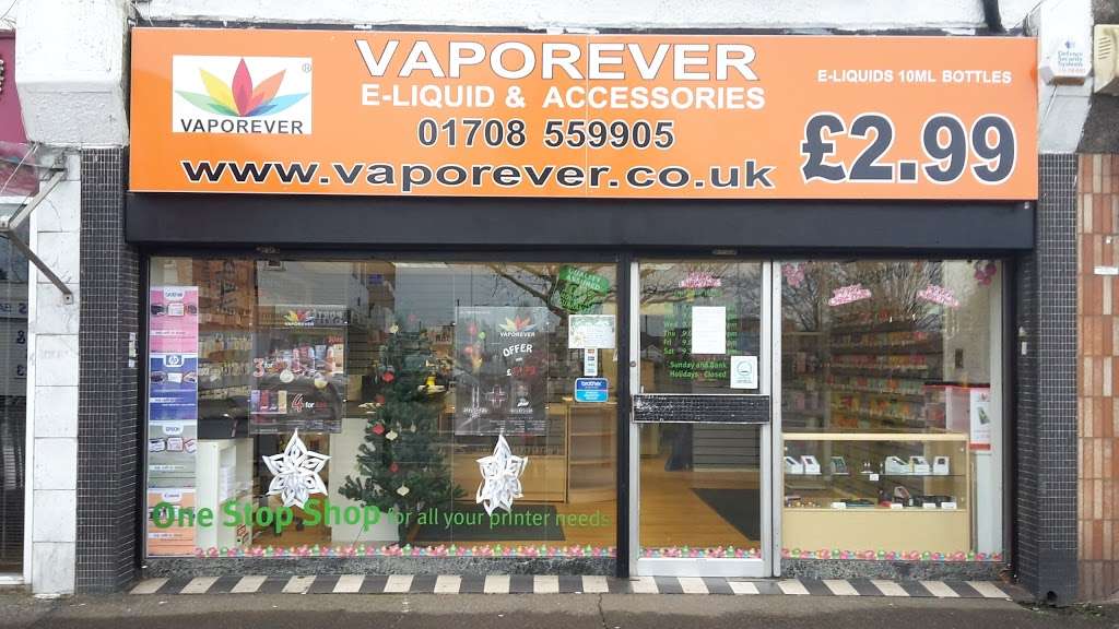 Vaporever | 8 S End Rd, Rainham RM13 7XH, UK | Phone: 01708 559905