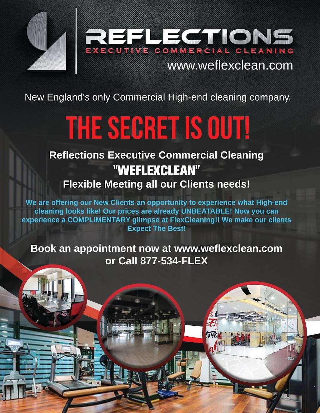 Reflections Executive Commercial Cleaning | 127 King St, Franklin, MA 02038, USA | Phone: (774) 613-0123