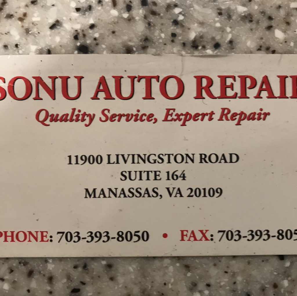 Sonu Auto Repair | 11900 Livingston Rd # 164, Manassas, VA 20109, USA | Phone: (703) 393-8050