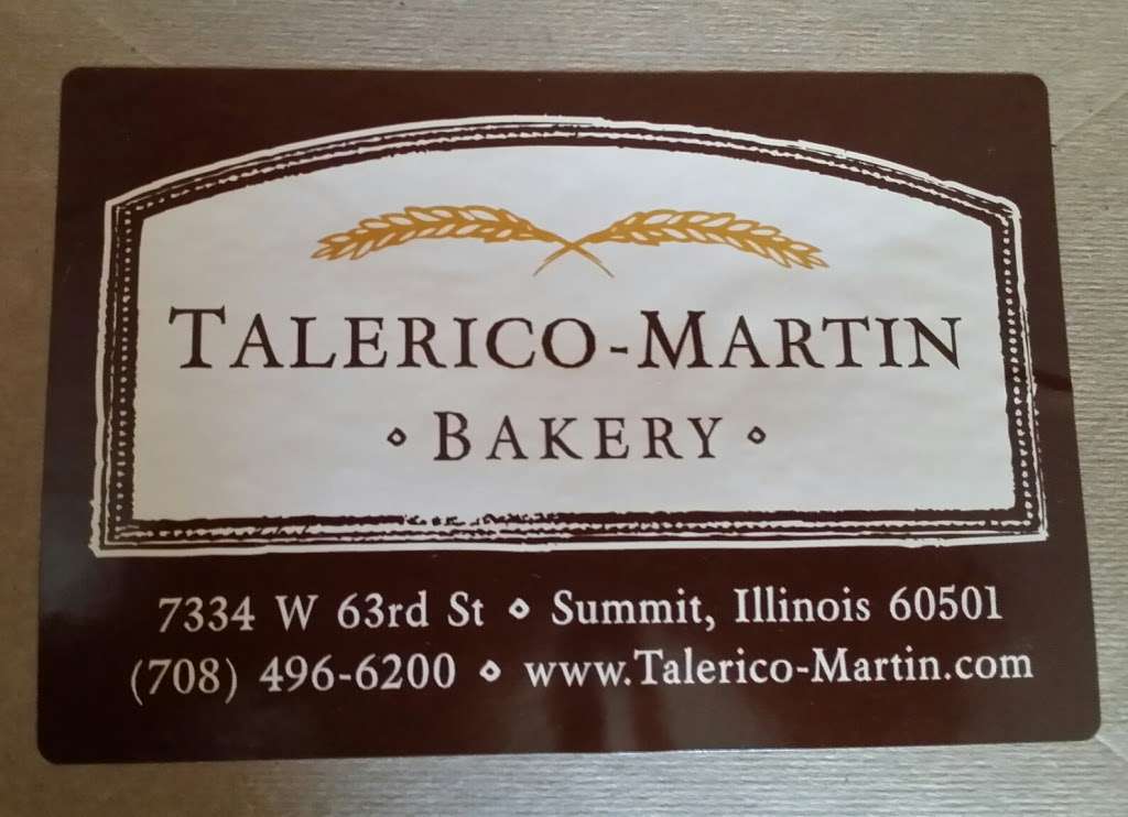 Talerico Martin Retail Bakery | 7334 W 63rd St, Summit, IL 60501, USA | Phone: (708) 496-6200