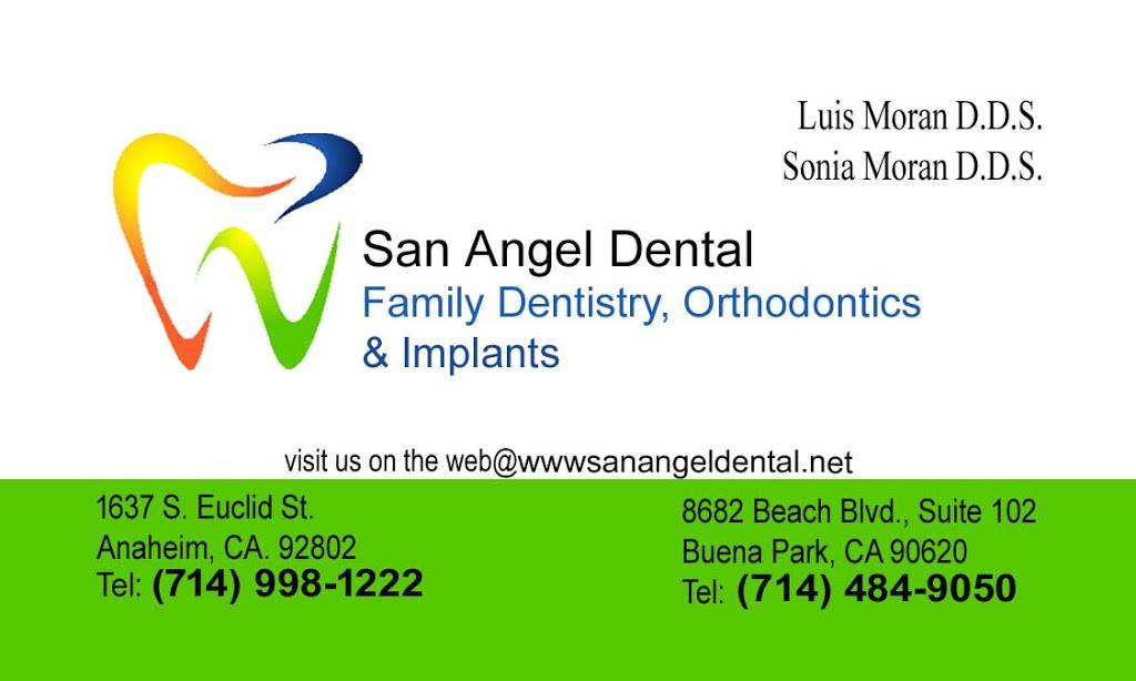San Angel Dental | 4808, 8682 Beach Blvd #102, Buena Park, CA 90620 | Phone: (714) 484-9050