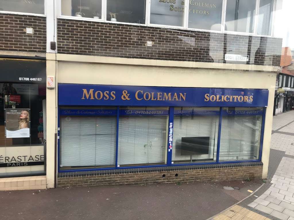 Moss & Coleman Solicitors | 170-180 High St, Hornchurch RM12 6JP, UK | Phone: 01708 446781