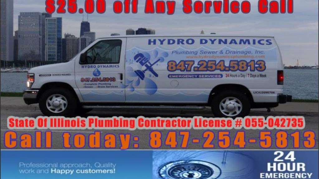 Hydro Dynamics Plumbing Sewer & Drainage, Inc | 6505 Oakton St #30, Morton Grove, IL 60053, USA | Phone: (847) 254-5813