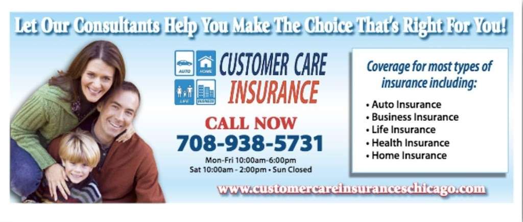 Customer Care Insurance | 927 S Mannheim Rd, Westchester, IL 60154, USA | Phone: (708) 316-7735