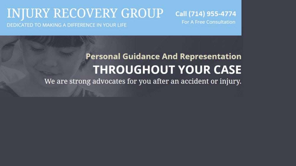 Injury Recovery Group | 245 Fischer Ave B4, Costa Mesa, CA 92626 | Phone: (310) 893-0062