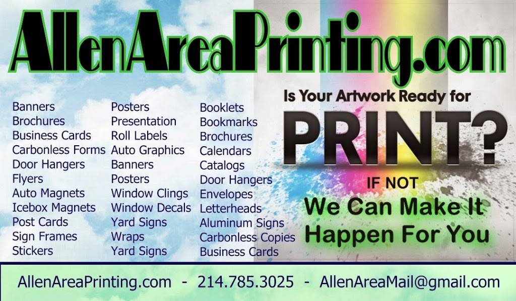 Allen Area Signs | 705 N Greenville Ave suite 700-704, Allen, TX 75002, USA | Phone: (214) 785-3025