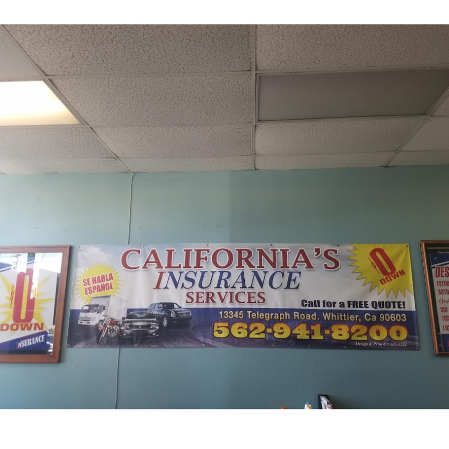 Californias Insurance Agency | 13521 Telegraph Rd suite b, Whittier, CA 90605, USA | Phone: (562) 777-7464