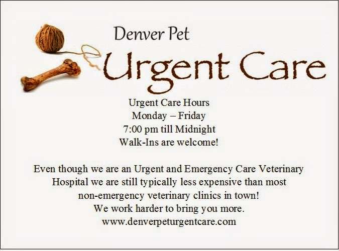 Denver Pet Urgent Care - Emergency Veterinary Hospital | 4595 N Harlan St, Wheat Ridge, CO 80033, USA | Phone: (303) 433-3291