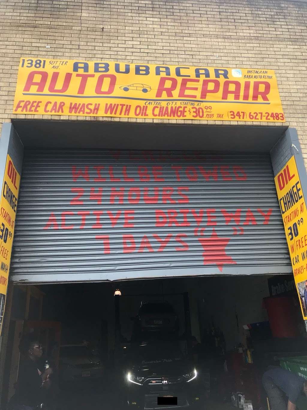 Baba Auto Repair Shop | 1377A Sutter Ave, Brooklyn, NY 11208, USA | Phone: (917) 324-5160