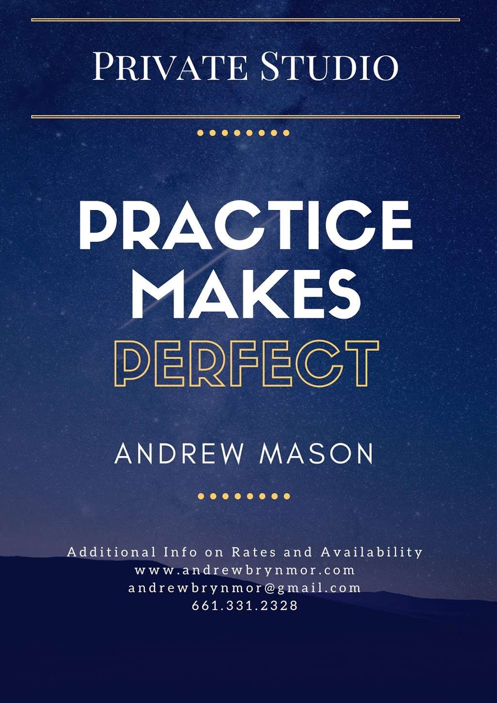 Music Studio of Andrew Mason | 951 N Sunrise Lane, Azusa, CA 91702 | Phone: (661) 331-2328