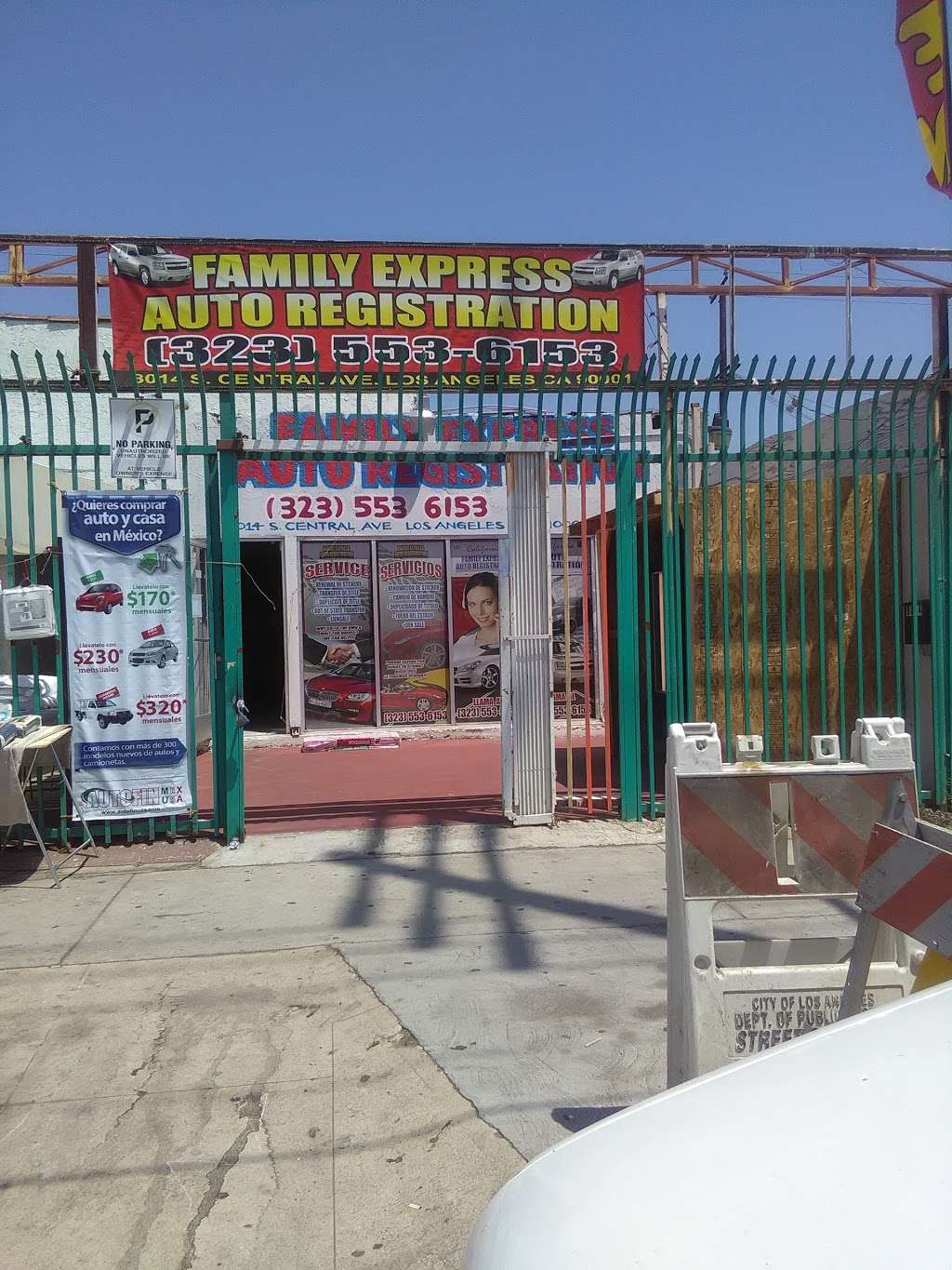 Family Express Registration | 8014 S Central Ave, Los Angeles, CA 90001, USA | Phone: (323) 553-6153