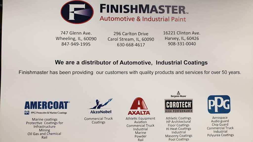 FinishMaster, Inc. | 1480 Huntington Dr, Calumet City, IL 60409, USA | Phone: (708) 331-0040