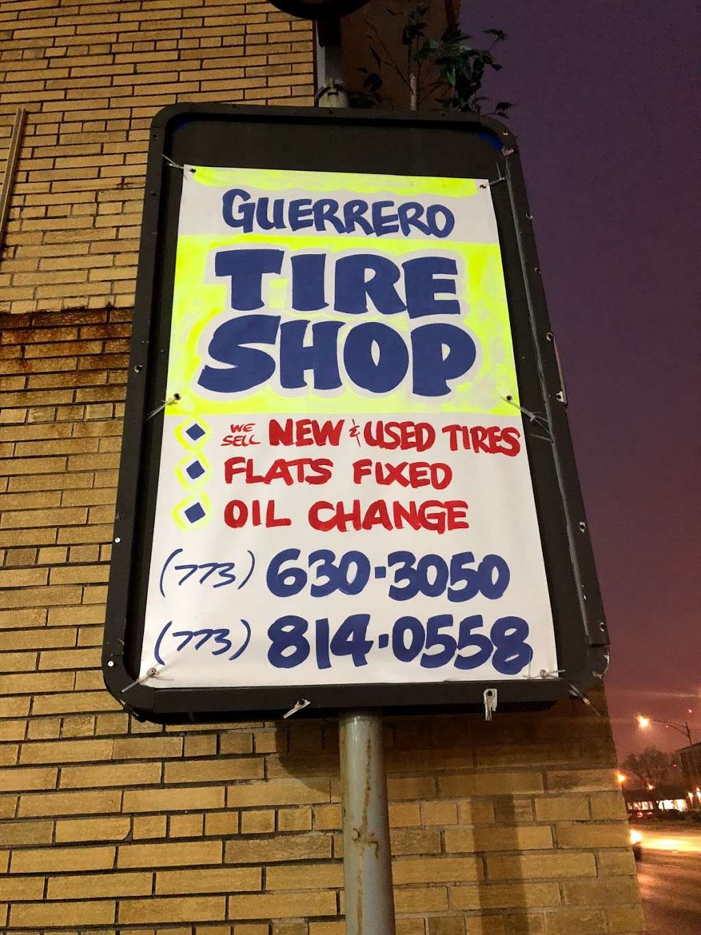 Guerrero Tire Shop | 2801 W 87th St, Evergreen Park, IL 60805, USA | Phone: (773) 630-3050