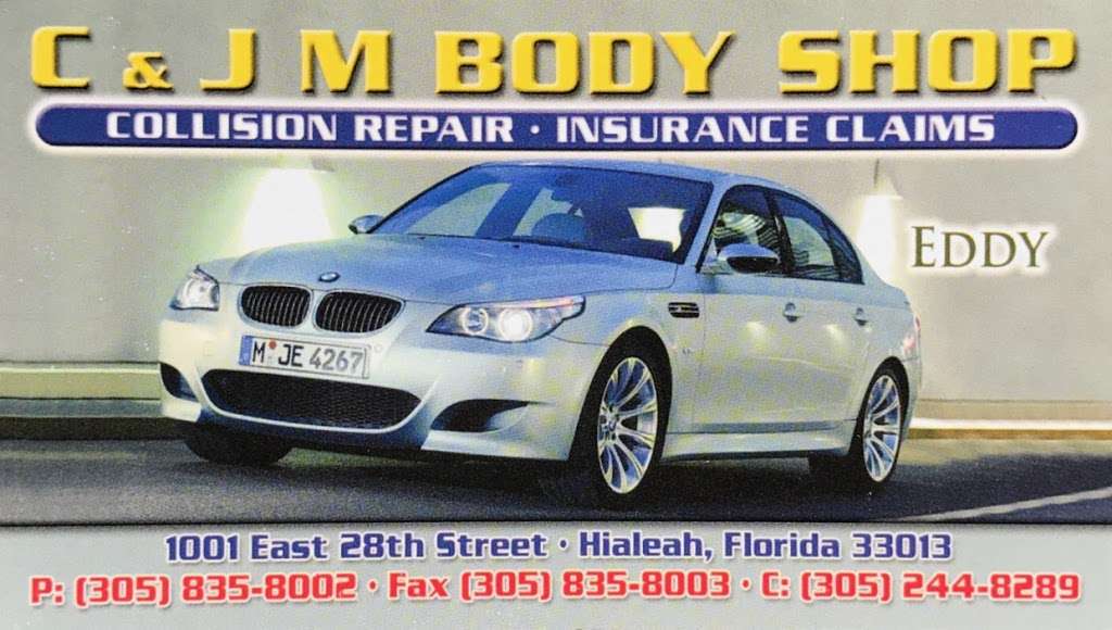 C & JM Paint & Body Shop | 1001 E 28th St D, Hialeah, FL 33013, USA | Phone: (305) 244-8289