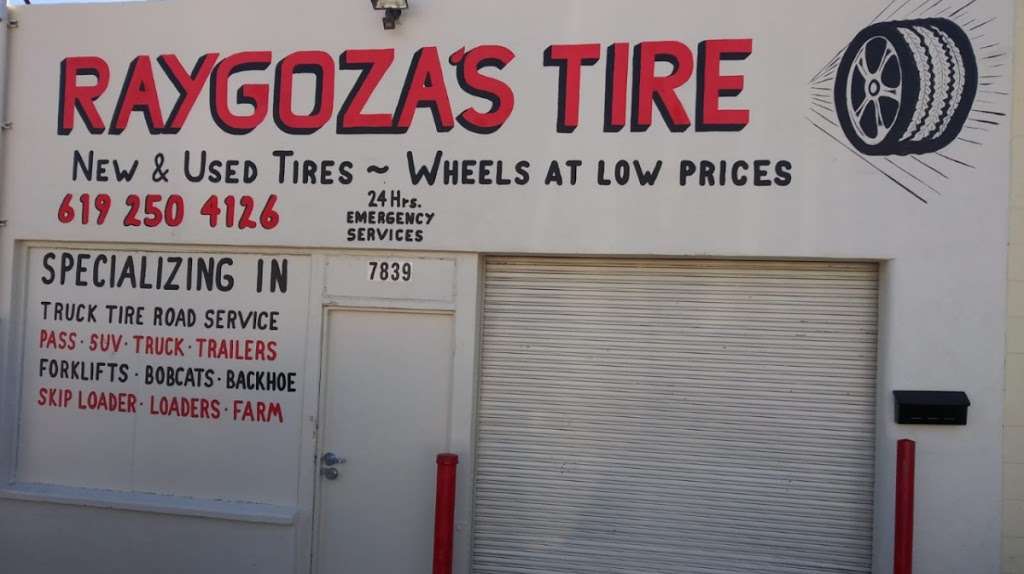 Raygozas tire & 24hrs Mobile service | 7839 North Ave, Lemon Grove, CA 91945, USA | Phone: (619) 250-4126