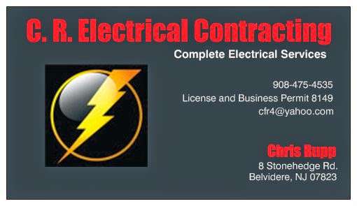 C R Electrical Contracting | 8 Stone Hedge Rd, Belvidere, NJ 07823, USA | Phone: (908) 475-4535