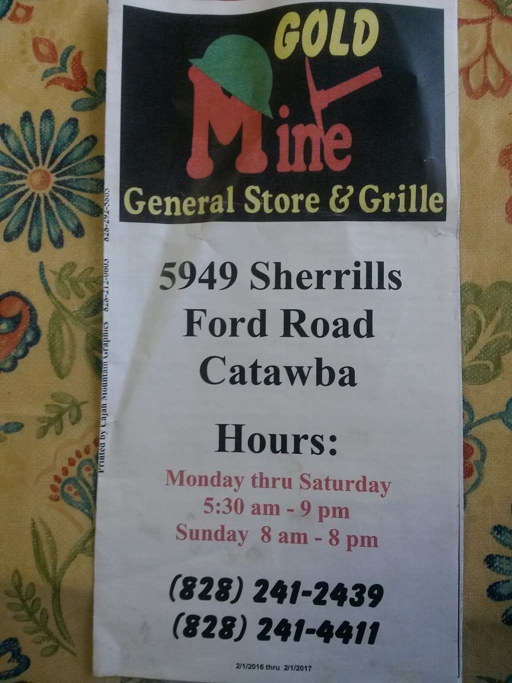 Gold Mine General Store & Grill | 5949 Sherrills Ford Rd, Catawba, NC 28609, USA | Phone: (828) 241-2439