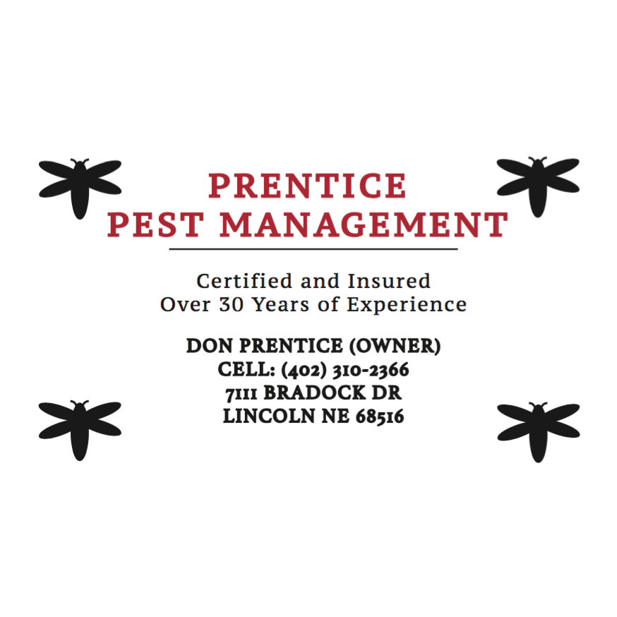 Prentice Pest Management | 7111 Bradock Dr, Lincoln, NE 68516, USA | Phone: (402) 310-2366