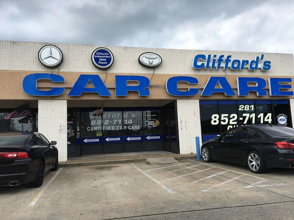 Cliffords Certified Car Care | 5331 FM 1960 Suite O, Humble, TX 77346, USA | Phone: (281) 407-6771