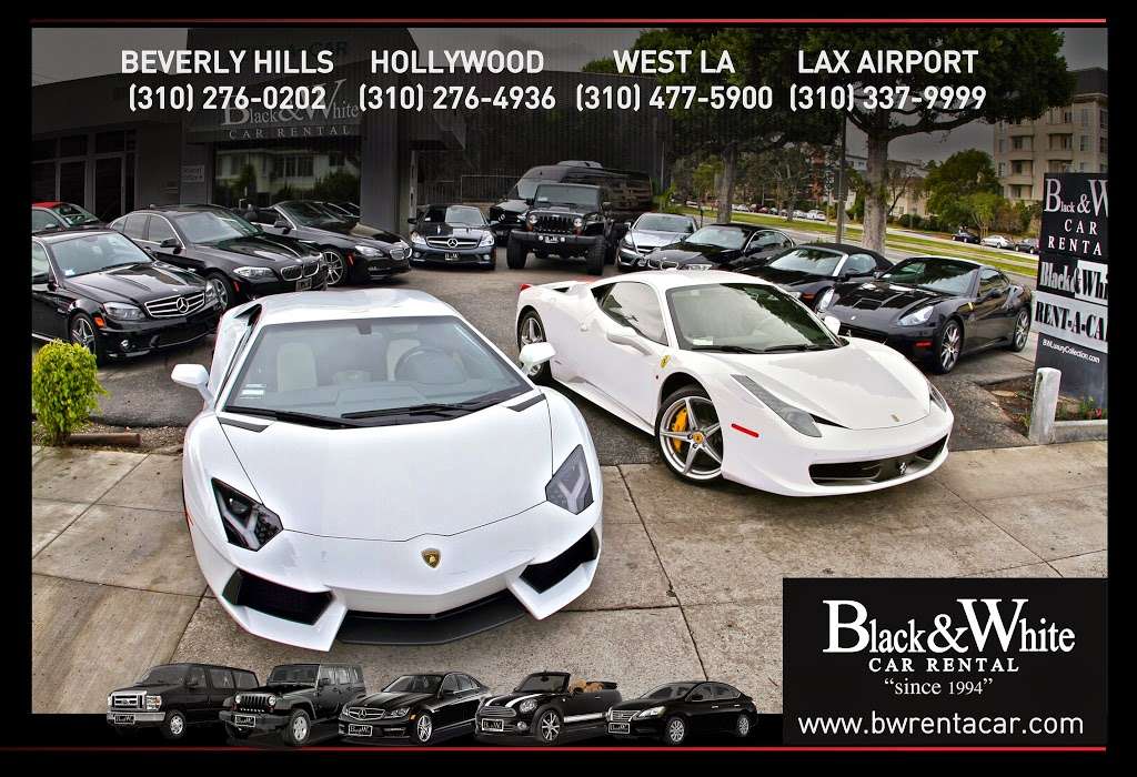 Black & White Car Rental | Beverly Hills | 8800 Burton Way, Beverly Hills, CA 90211, USA | Phone: (310) 274-1144