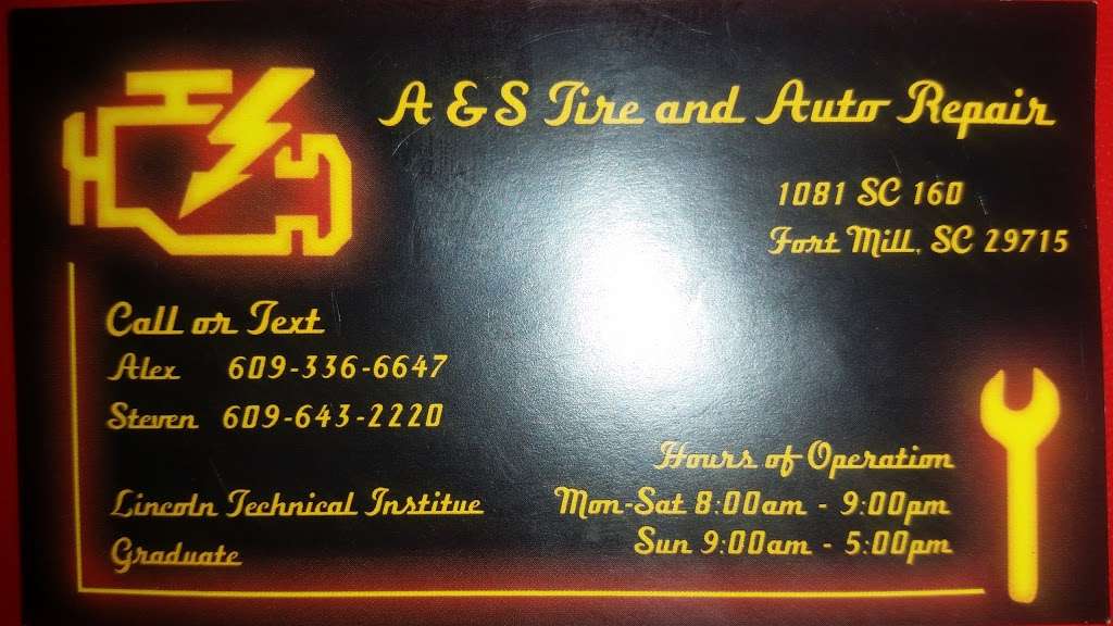 A & S Auto Repair | 1081 Fort Mill Hwy, Fort Mill, SC 29707, USA | Phone: (609) 336-6647