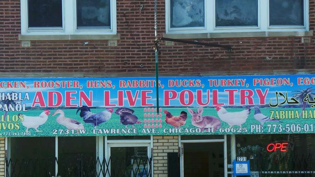 Aden Live Poultry | 2731 W Lawrence Ave # 1, Chicago, IL 60625, USA | Phone: (773) 506-0169