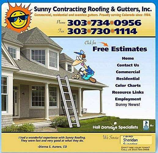 Sunny Roofing | 4394 S Federal Blvd, Sheridan, CO 80110, USA | Phone: (303) 734-0956