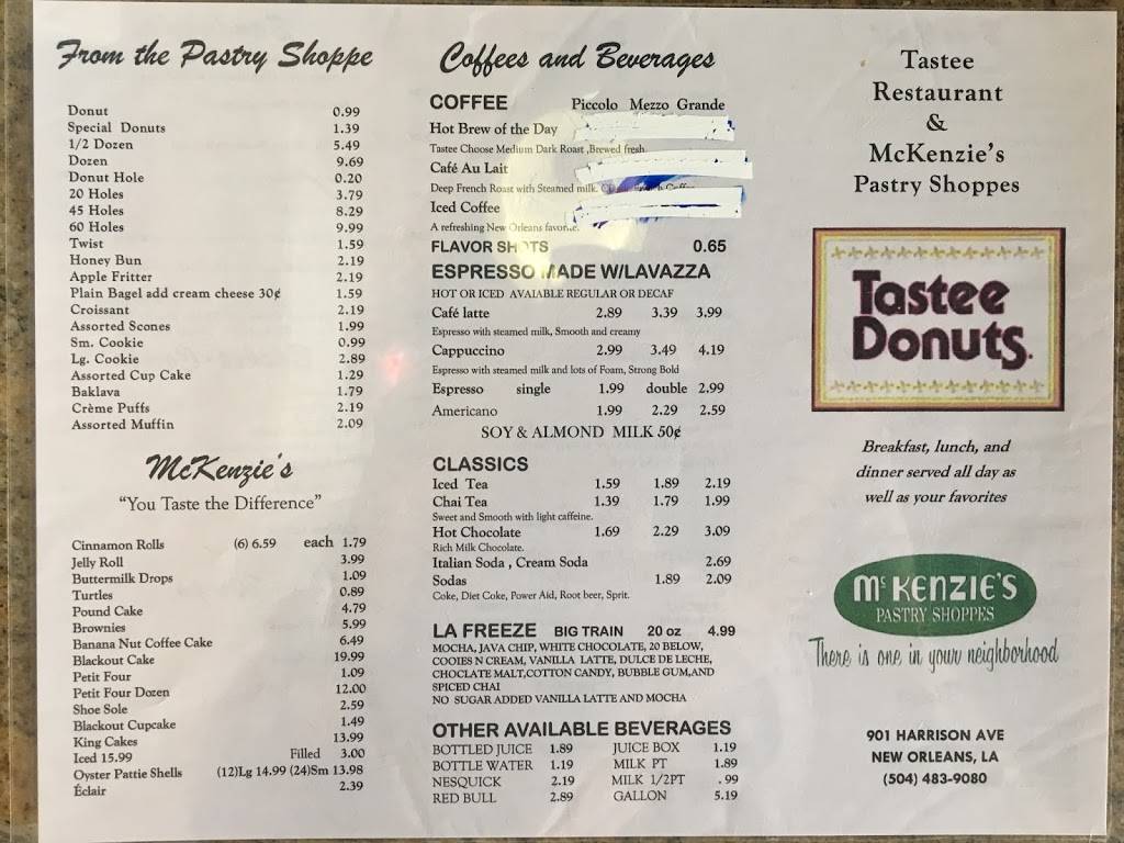 Tastee Restaurant | 901 Harrison Ave, New Orleans, LA 70124, USA | Phone: (504) 483-9080