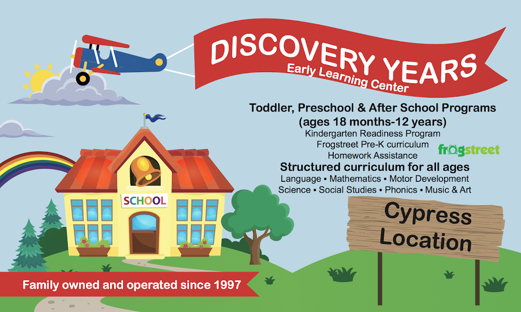 Discovery Years Early Learning Center - Cypress | 7020 Fry Rd, Cypress, TX 77433, USA | Phone: (281) 861-8755