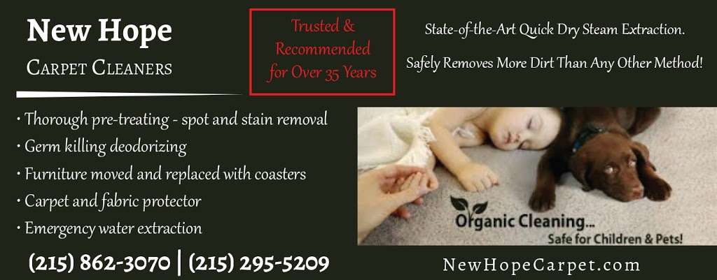 New Hope Carpet Cleaners Inc | 42 Riverhill, New Hope, PA 18938, USA | Phone: (215) 862-3070