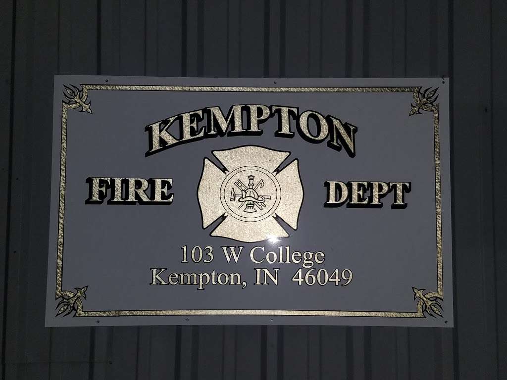 Kempton Fire Department | 103 W College St, Kempton, IN 46049, USA | Phone: (765) 947-5511