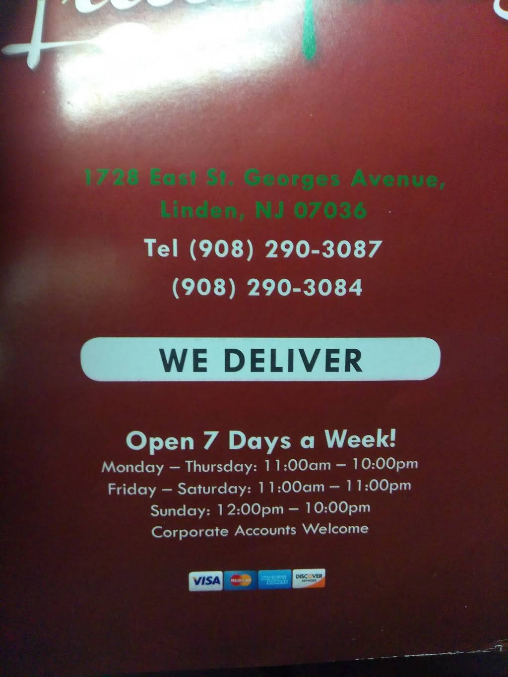 Little Italy Pizzeria-Linden | 1728 E St Georges Ave, Linden, NJ 07036, USA | Phone: (908) 290-3087