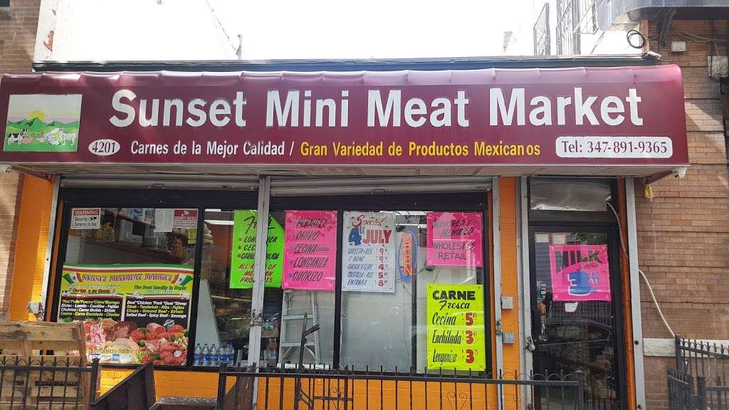 Sunset Mini Meat Market | 4201 7th Ave, Brooklyn, NY 11232, USA | Phone: (347) 529-6972