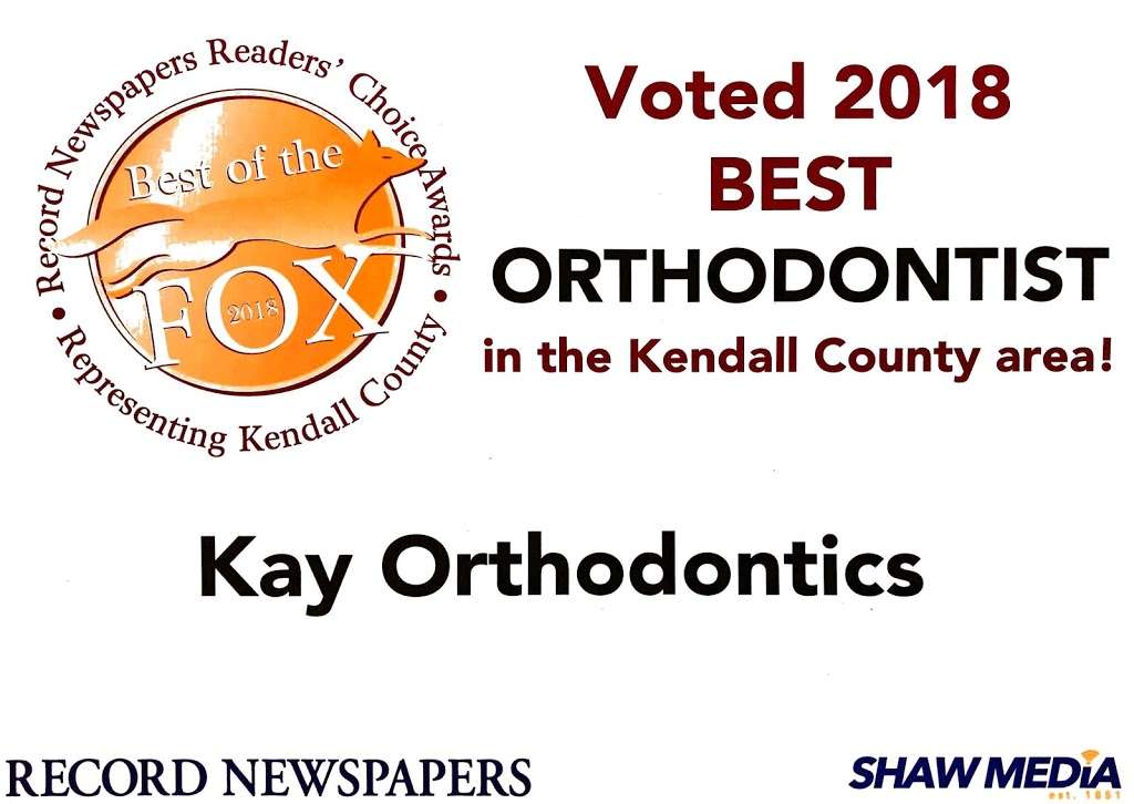 Kay Orthodontics | 25 Boulder Hill Pass, Montgomery, IL 60538, USA | Phone: (630) 896-2779