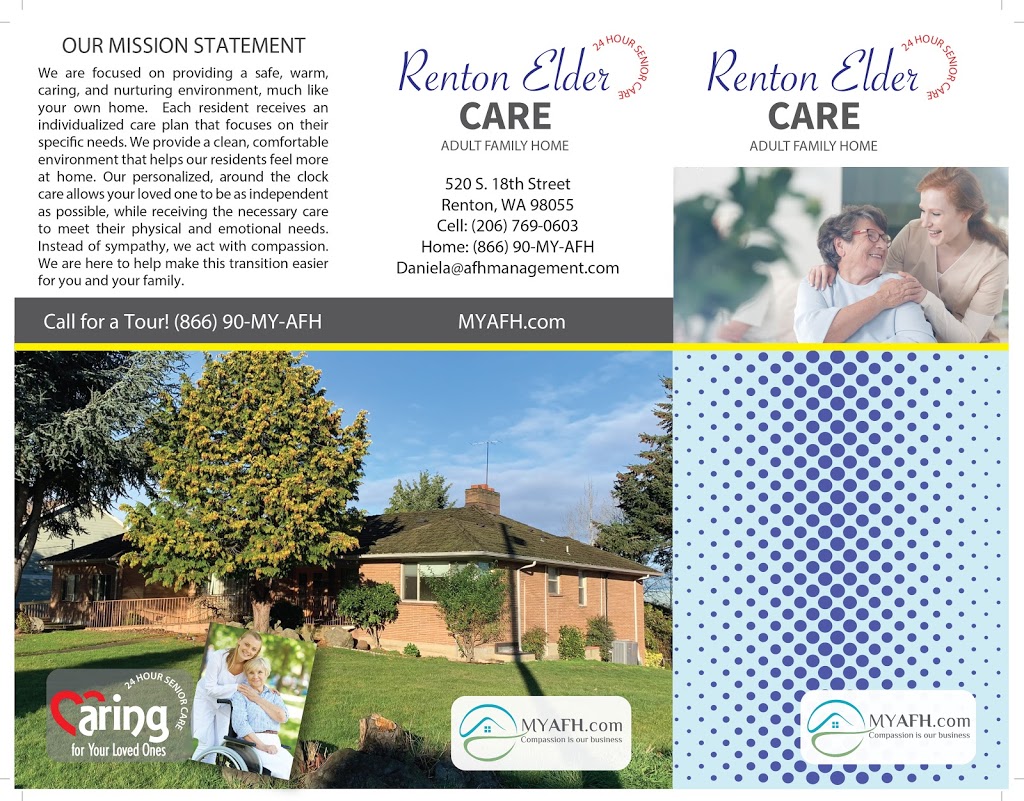 Renton Elder Care | 520 S 18th St, Renton, WA 98055, USA | Phone: (206) 769-0603