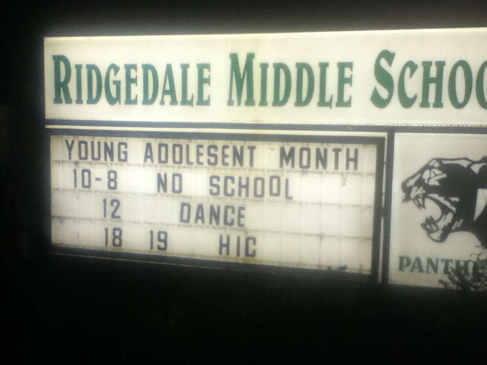 Ridgedale Middle School | 71 Ridgedale Ave, Florham Park, NJ 07932 | Phone: (973) 822-3855