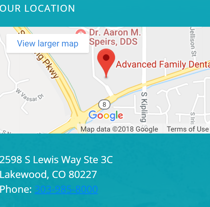 Advanced Family Dental | 2598 S Lewis Way ste 3c, Lakewood, CO 80227 | Phone: (303) 985-8000