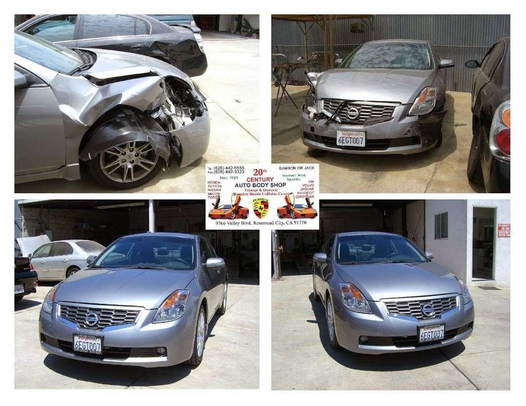 20th Century Auto Body Shop & Collision Center | 9766 Valley Blvd, Rosemead, CA 91770, USA | Phone: (626) 442-6555