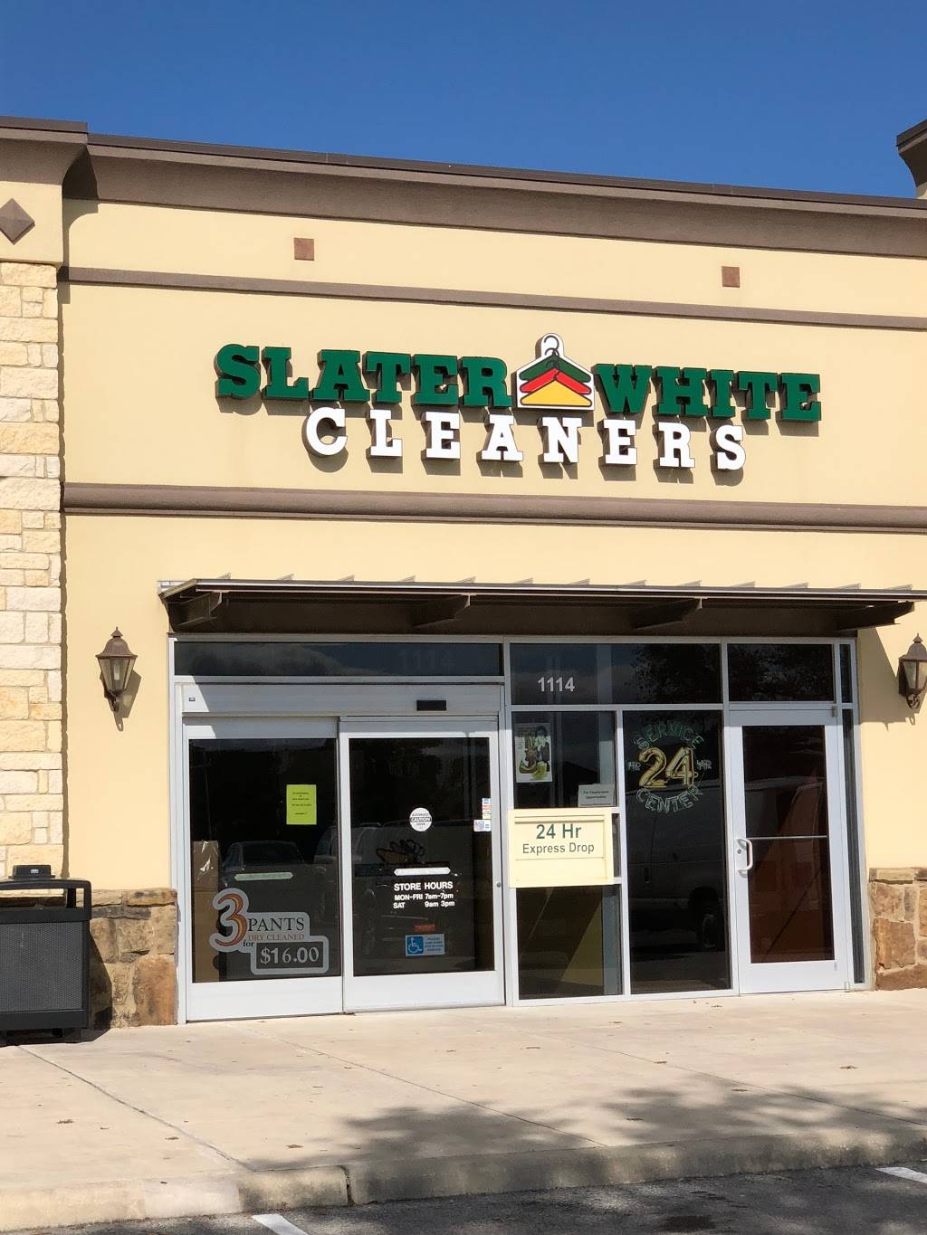 Slater White Cleaners | 26108 Overlook Pkwy, San Antonio, TX 78260 | Phone: (210) 481-6766