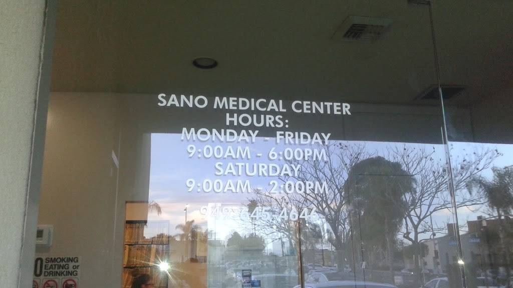 Sano Medical Center | 700 W 19th St, Costa Mesa, CA 92627, USA | Phone: (949) 645-9334