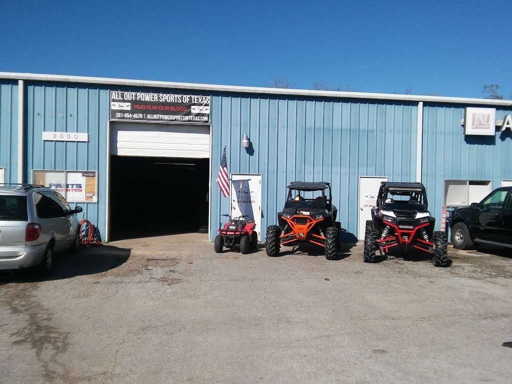 ALL OUT POWERSPORTS OF TEXAS, L.L.C. | 2550 Westgate Dr c, Pearland, TX 77581 | Phone: (281) 854-4576